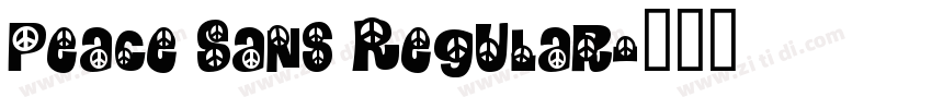 Peace Sans Regular字体转换